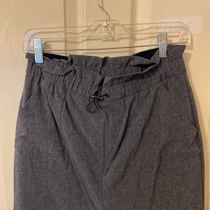 Brand new Talbots navy/grey drawstring toggle skirt.
